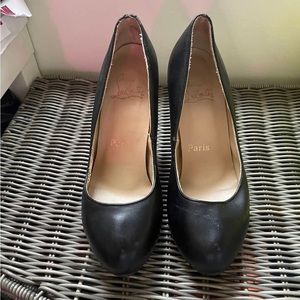 Black Christian Louboutin size 38 never worn by me they were too big